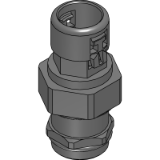 PMGOG/PMGOB, PG - Straight Connector with female metal thread with Strain Relief